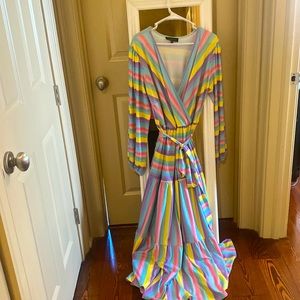 Eloquii Multicolor Maxi Dress, sz 14